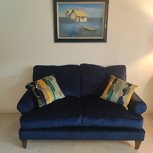 Cooksbridge 2 Seater Sofa in Odyssey Oxford Blue